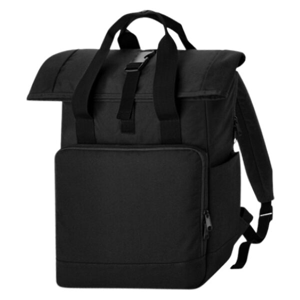 Recycled twin handle roll-top laptop backpack Thumbnail