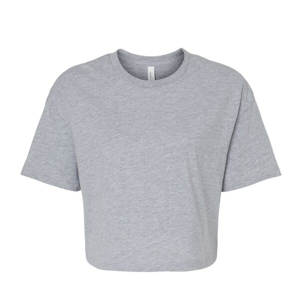 Bella Ladies Jersey Cropped T-Shirt Thumbnail