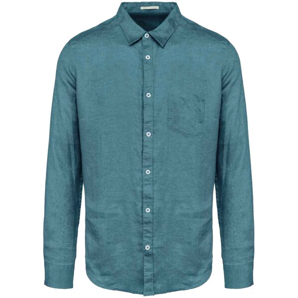 Spasso Long Sleeve Linen Shirt Thumbnail