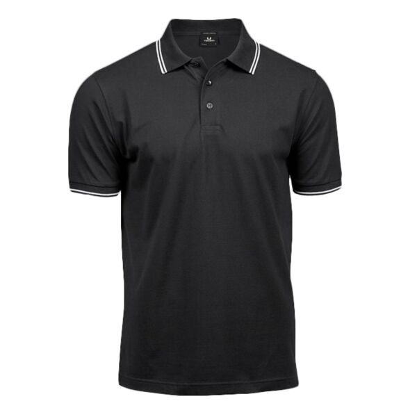Luxury stripe stretch polo (1407) Thumbnail