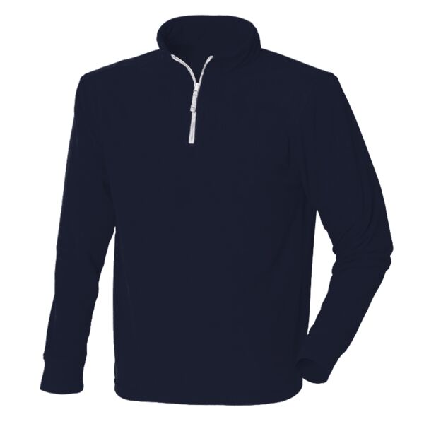 ¼ zip long sleeve fleece piped Thumbnail