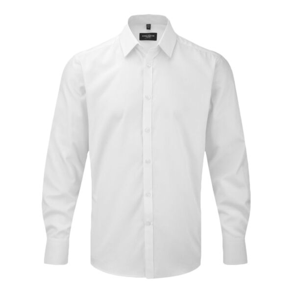 Long sleeve herringbone shirt Thumbnail