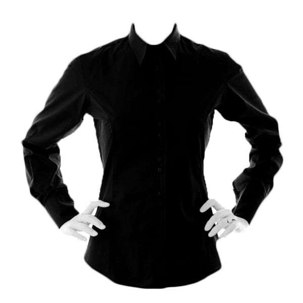 Kustom Kit Ladies Long Sleeve Tailored City Business Shirt Thumbnail