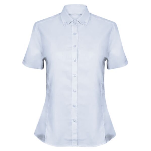 Women's modern short sleeve Oxford shirt Thumbnail