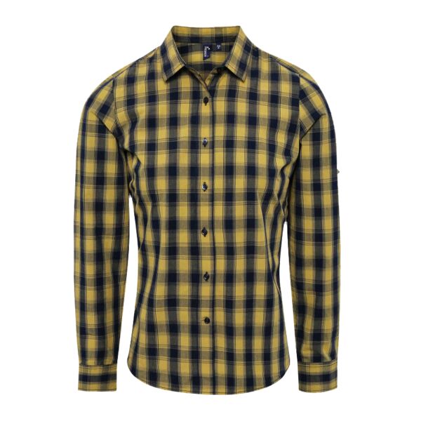 Mulligan check cotton long sleeve shirt Thumbnail