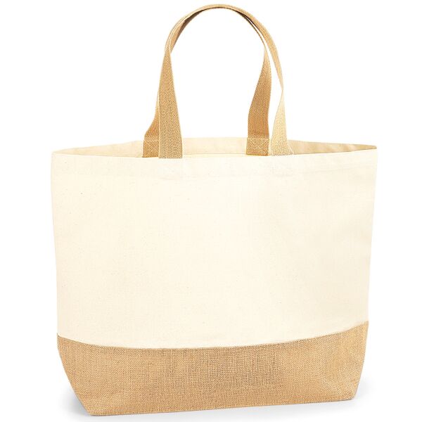 Westford Mill Jute Base Canvas Tote XL Bag Thumbnail
