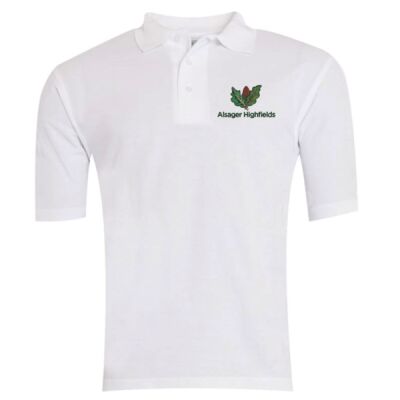 Alsager Highfields Primary White Polo Shirt Thumbnail