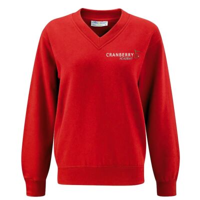 Cranberry Academy V-Neck Sweatshirt Thumbnail