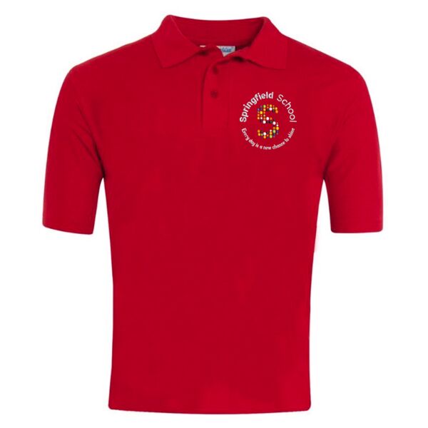 Springfield Primary (Crewe) Polo Shirt Red Thumbnail
