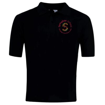 Springfield Sixth Form (Crewe) Polo Shirt Black Thumbnail