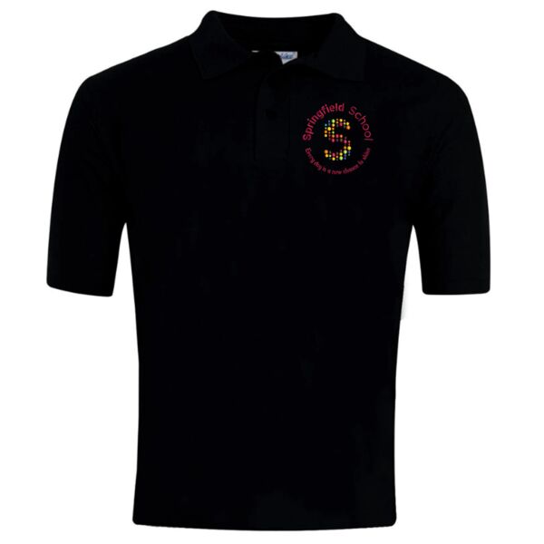 Springfield Sixth Form (Wilmslow) Polo Shirt Black Thumbnail