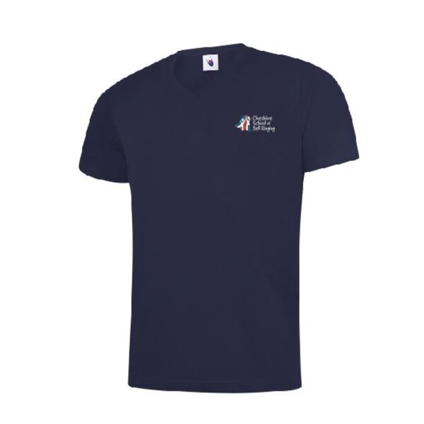 Cheshire School Of Bellringing V-Neck T-Shirt Thumbnail