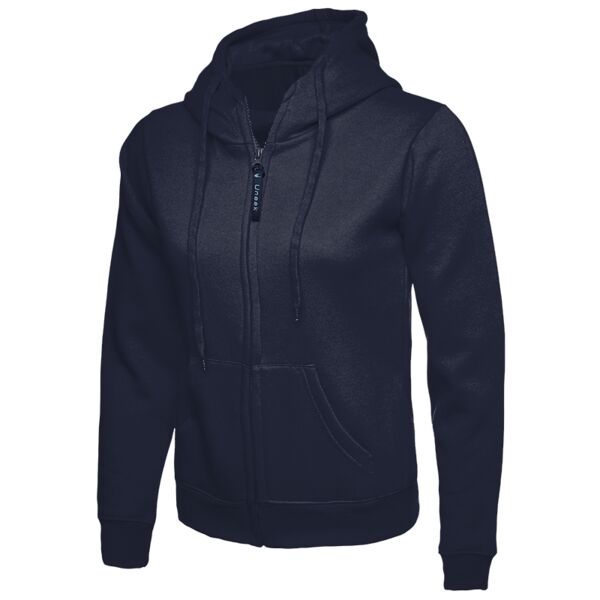Ladies Classic Full Zip Hooded Sweatshirt Thumbnail