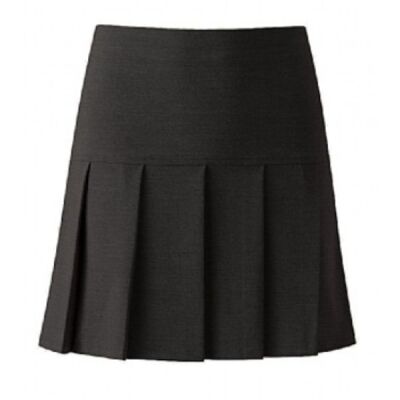 Charleston Pleated Skirt - Black Thumbnail