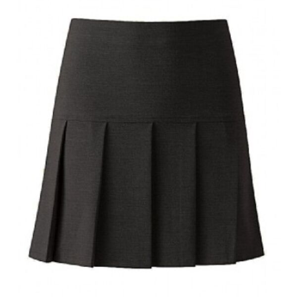 Charleston Pleated Skirt - Black Thumbnail