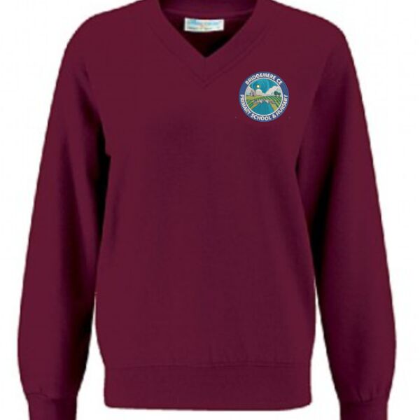 Bridgemere Primary School V Neck Sweatshirt Thumbnail
